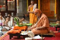 Vyasa Pujana - Guru Purnima, 10th July 2025. Pictures Courtesy Shriyuts Dinesh Karkal and Abhinav Kalla